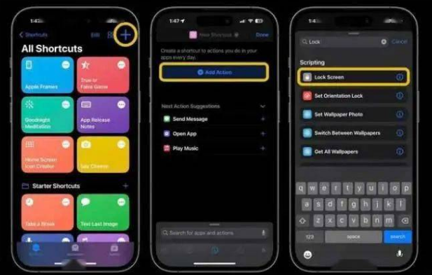 开阳苹果14锁屏维修店分享iPhone14升级iOS16.4后如何创建锁屏快捷方式 
